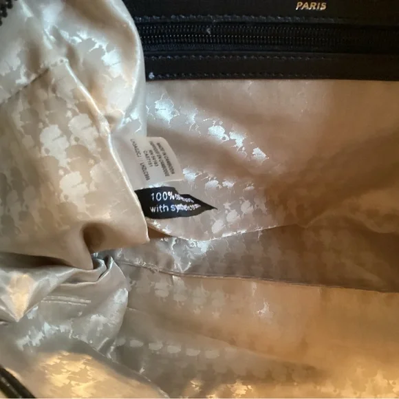 Karl Lagerfeld Cream and Black Tote Bag “ ELEGANCE IS AN ATTITUDE” NWOT - Picture 10 of 14